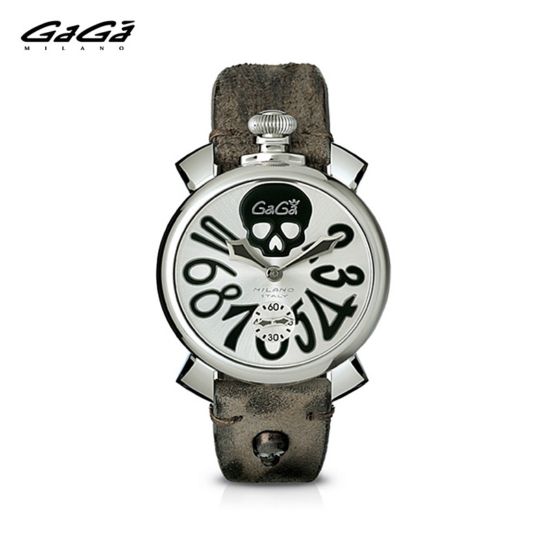 GaGaMilano手表手动48MM系列个性骷髅机械表手表男女5010 ART 01S