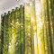 舒厅 定制现代个性北欧飘窗窗帘3D立体风景树林绿树绿色森林主题房卧室客厅办公室酒店窗帘隔音成品艺术窗帘 3米适合1.5-1.9米窗2片 B版树林