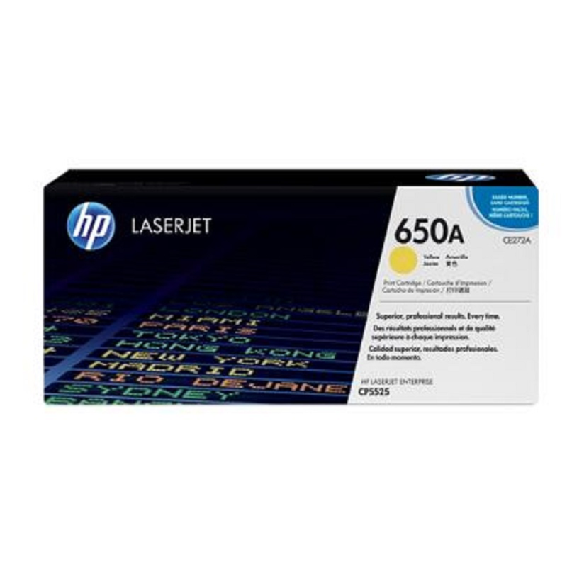 惠普（HP）CE270A CE271A CE272A CE273A 黑蓝黄红 650A 硒鼓 黄色