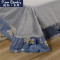 皮尔卡丹(Pierre Cardin)家纺 A纯棉B水晶绒珊瑚绒四件套秋冬保暖床上法兰绒全棉条纹格子床单被套三件套 适用1.5/1.8m床-被套2.0*2.3m 开罗