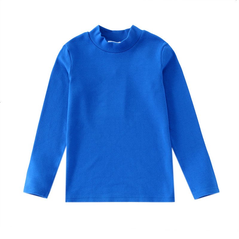 安奈儿童装女童打底衫长袖2017年冬款男童t恤保暖内搭衫AM1900 150cm_ 星战蓝