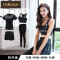 欧卡奥品牌瑜伽服套装女2018新款速干衣宽松专业晨跑健身房健身服跑步运动套装女_2 L 印花红色五件套