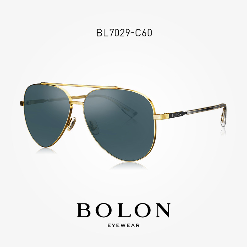 BOLON暴龙2018新款透色偏光太阳镜女士蛤蟆镜个性墨镜眼镜BL7029 C60蓝灰色