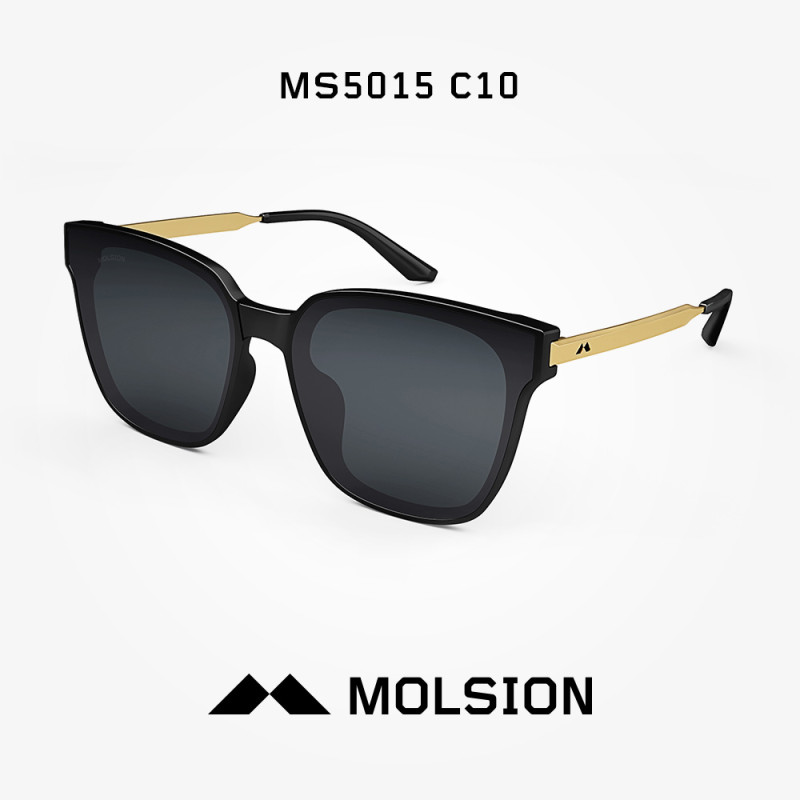 MOLSION陌森眼镜女2018年春夏新款太阳镜大脸圆框驾驶镜偏光司机镜MS5015 C10
