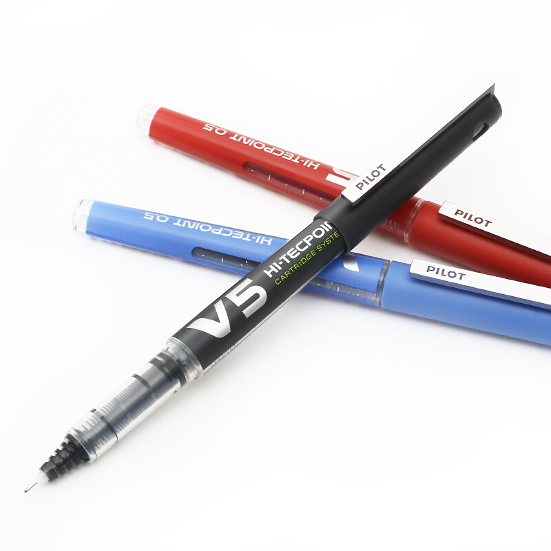 百乐（PILOT）BXC-V5可换墨胆中性笔 0.5mm中性水笔针管笔签字笔 V5升级版可换墨胆办公学生中性笔