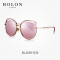 BOLON暴龙新款蝶形偏光太阳镜女明星同款墨镜的个性眼镜BL6038 D30粉色