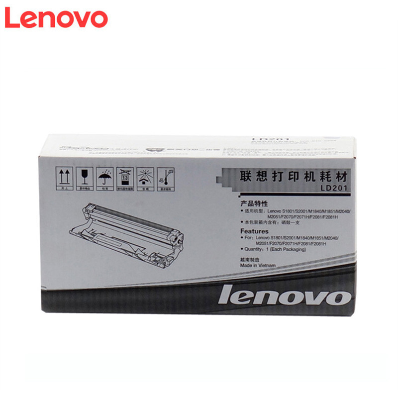 联想(Lenovo)LD201黑色硒鼓适用于/S1801/M1840/M1851/M2040/F2070//F2081 黑色