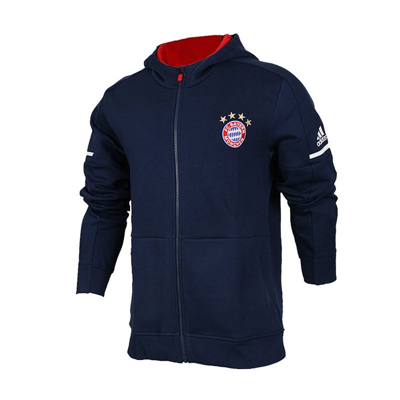 ADIDAS阿迪达斯新款男子运动休闲针织连帽夹克外套-BS0061 S BS0061