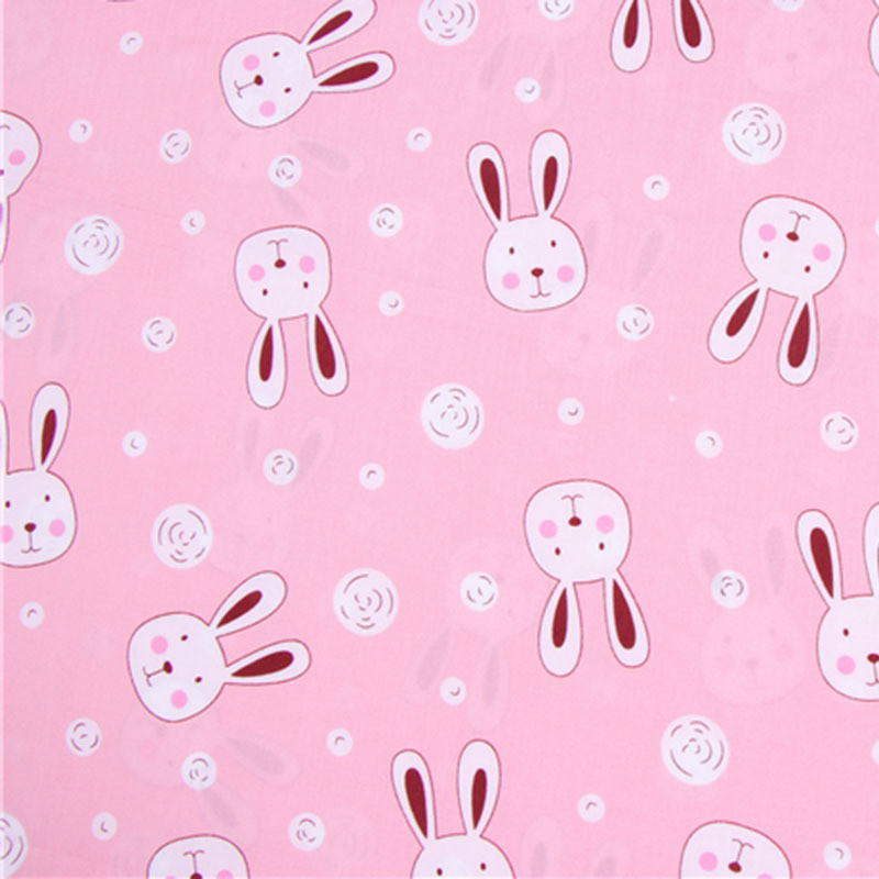 乐逸仕(leyishi)绵绸卡通棉布料宝宝服装面料睡衣布料-蓝花海一米