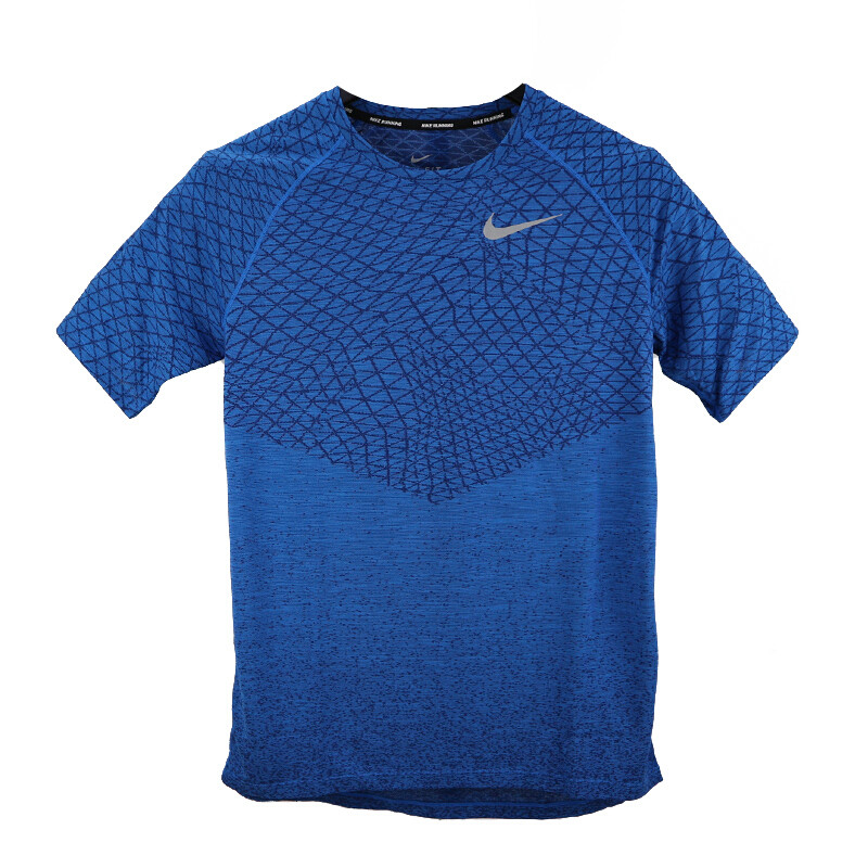 NIKE/耐克2019夏季 MEDALIST TOP SS NV 男子跑步T恤 AR1936-403 蓝色403 XL