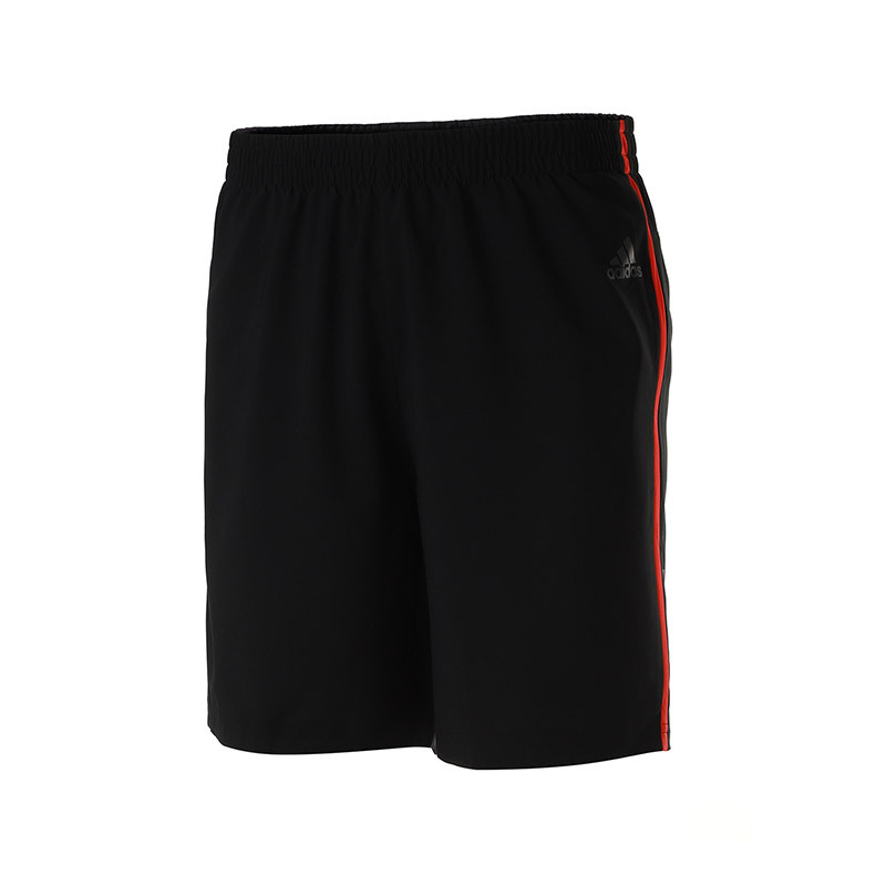 adidas阿迪达斯男子运动短裤2018新款跑步健身运动服CF6255 S CF6255黑+喜水库S18