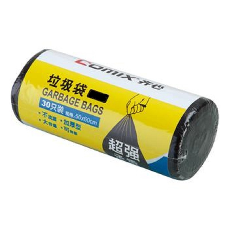 齐心 L104 可降解加厚垃圾袋 30个装50*60cm 黑 60个/包 单位：包-