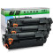 耐图 惠普CE278A硒鼓 适用HP M1536dnf MFP P1606dn P1566 78A打印机墨盒 碳粉盒 硒鼓3个