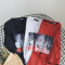 情侣装夏装2018新款韩版字母印花短袖T恤男女ins港风上衣_1_0 XL 红色