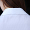 韩范中袖衬衫女五分袖弹力衬衣工作服七分职业装夏短袖半袖白衬衣 4XL 长袖-黑条纹(高弹)