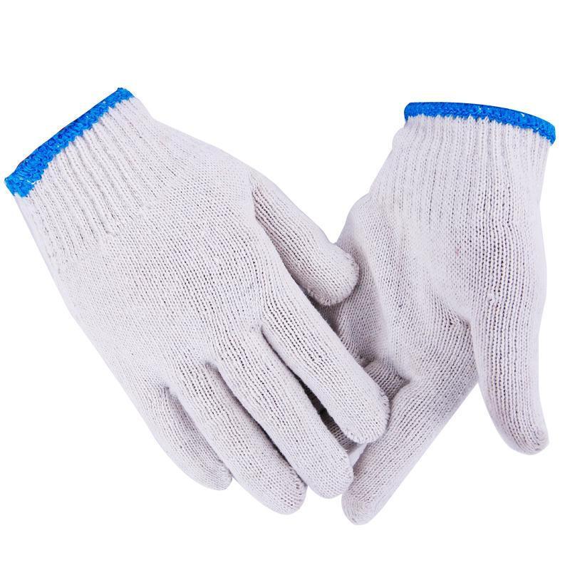 劳保手套工作加厚耐磨细纱尼龙工作棉纱手套耐磨棉线手套厂家批发