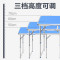 稳固折叠桌摆摊户外折叠桌子家用餐桌椅便携式铝合金小桌子折叠_11 双杆白色+伞孔