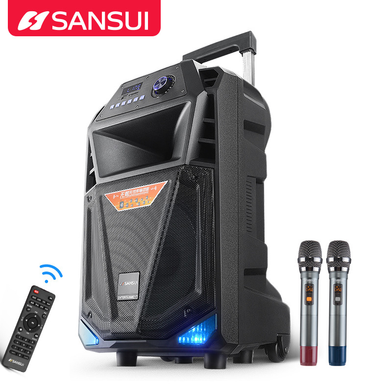 山水（SANSUI） SS3-15 户外拉杆音响 重低音大功率无线蓝牙户外K歌音响