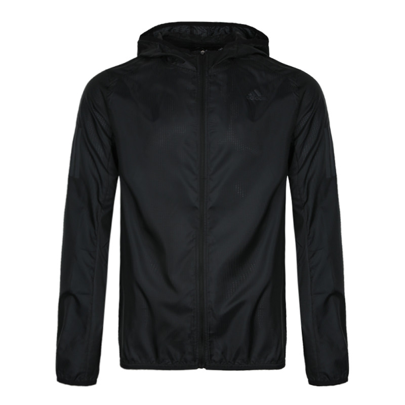 adidas阿迪达斯男子外套夹克秋季新款跑步运动服DN8764 DN8763黑 XL