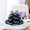儿童公主风渔夫帽女秋冬季甜美蝴蝶结遮阳帽韩版时尚条纹盆帽出游宝宝帽子潮粉色帽围48-50C 灰色