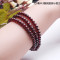 天然酒红石榴石手链女三圈石榴石3圈多层多圈天然水晶手链6A/7A送女朋友老婆生日礼物送女朋_7_8 收藏级4毫米（3圈）