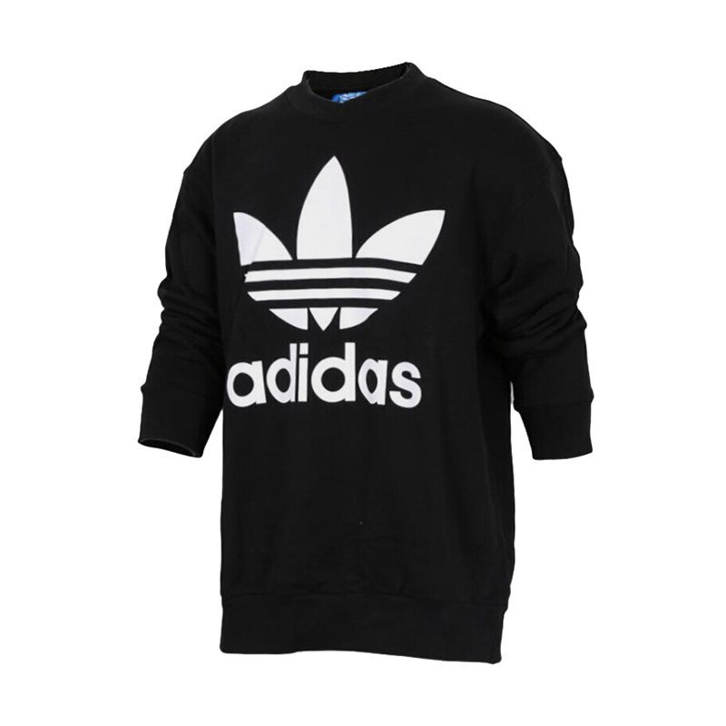ADIDAS阿迪达斯三叶冬季新款男子圆领舒适运动套头卫衣BQ1814 XL BQ1814