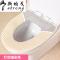 马桶垫坐垫加厚抗菌冬天通用保暖防水家用垫圈毛绒粘扣式坐便器套_6_3_6 灯芯绒米色