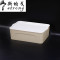 微纳物语简约加厚大号塑料有盖收纳箱整理箱塑料储物箱收纳盒子白色-大号破损补 卡其-中号