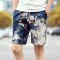 夏季印花短裤男士沙滩裤韩版潮男裤子修身直筒休闲裤大码透气裤衩_1 L 十八号色