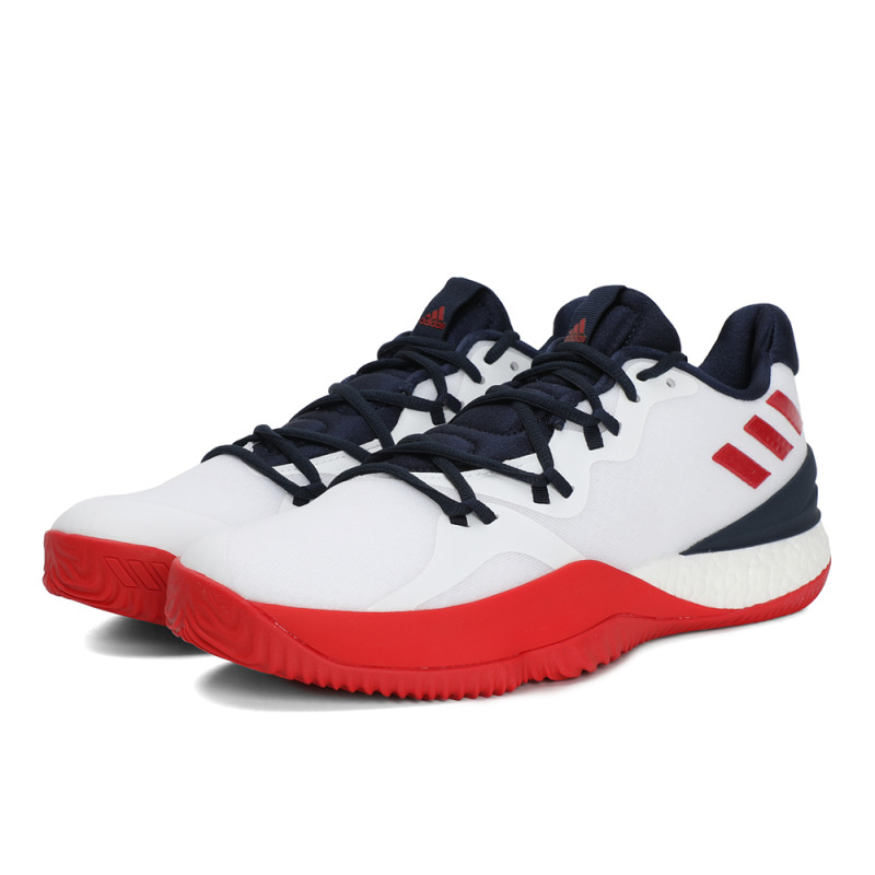 adidas阿迪达斯2018男子Crazy Light Boost篮球鞋AQ0006 白/学院藏青蓝/浅猩红 45码