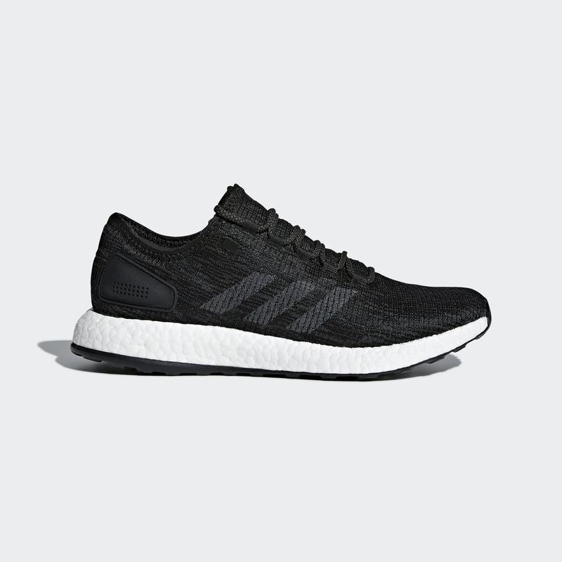 Adidas/阿迪达斯春秋季男女PureBOOST黑白缓震运动跑步鞋 1号黑色/纯质灰 36.5