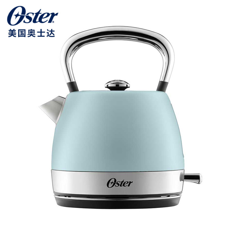 美国奥士达（Oster）电水壶家用进口不锈钢英国品牌温控电热烧水壶（海洋蓝）