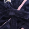 爱心鼠(Aixinshu) 2018长袖情侣睡袍秋冬季水貂绒保暖家居服秋冬天厚款法兰绒男女士睡衣9421 男款2XL码 图色