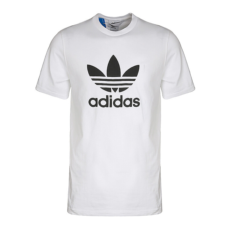 【三叶大LOGO】ADIDAS男装休闲时尚短袖T恤/CW0710/CZ1749C M-180/100A CW0710白色