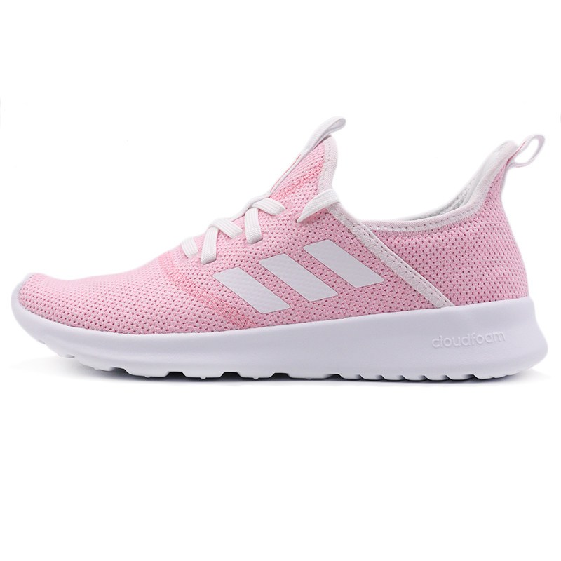 ADIDAS阿迪达斯新款运动休闲2018CLOUDFOAMPURE女子跑步鞋G2680 粉色/白色 39