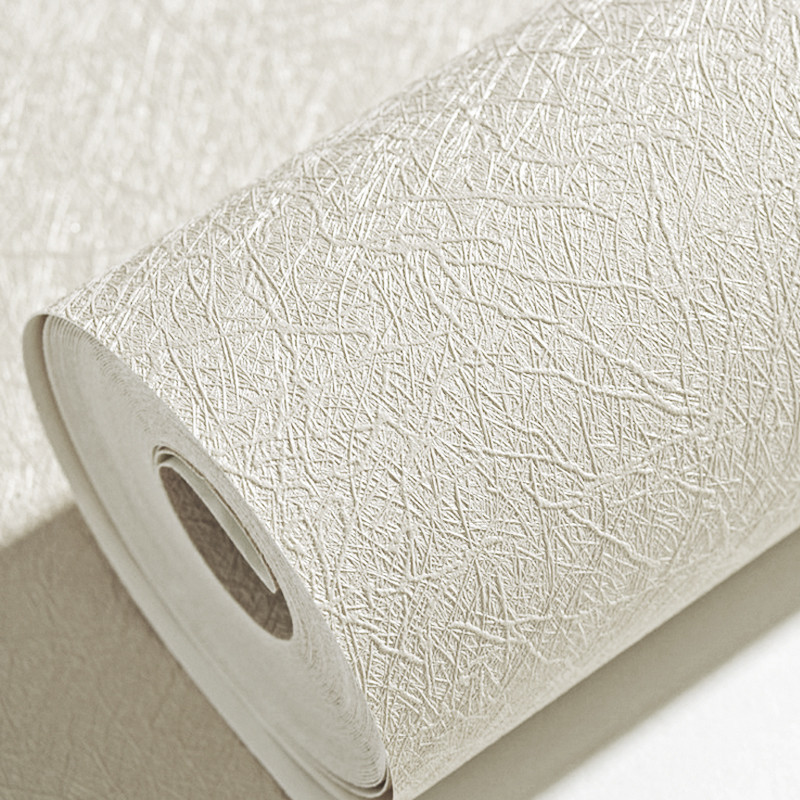 蚕丝壁纸 亚麻纹灰色60cm*3米