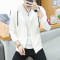 M2monLine 2018秋冬装休闲男卫衣套装休闲连帽男运动服开衫外套 XXL 白色
