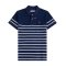 U.S.POLOASSN.男短袖休闲polo衫潮流新款修身休闲翻领条纹T恤 XL/180 藏蓝条纹-K