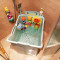 婴儿游泳桶宝宝浴盆儿童洗澡桶可折叠小孩沐浴桶可坐加大泡澡桶 粉色+向日葵+转转乐