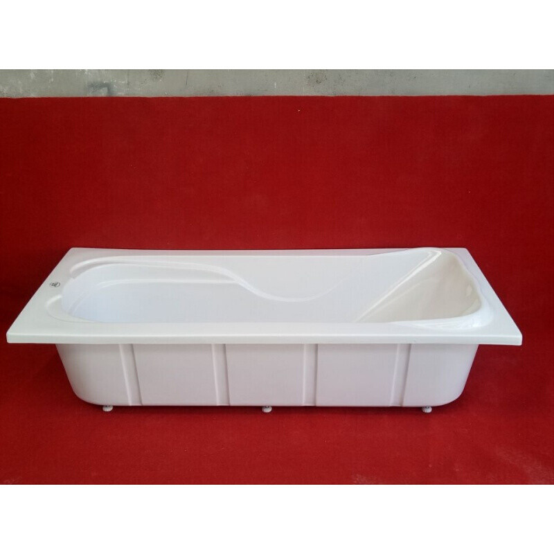 亚克力双层浴缸独立式1.51.7米浴室嵌入式单人 ≈1.7M 白色(b款)