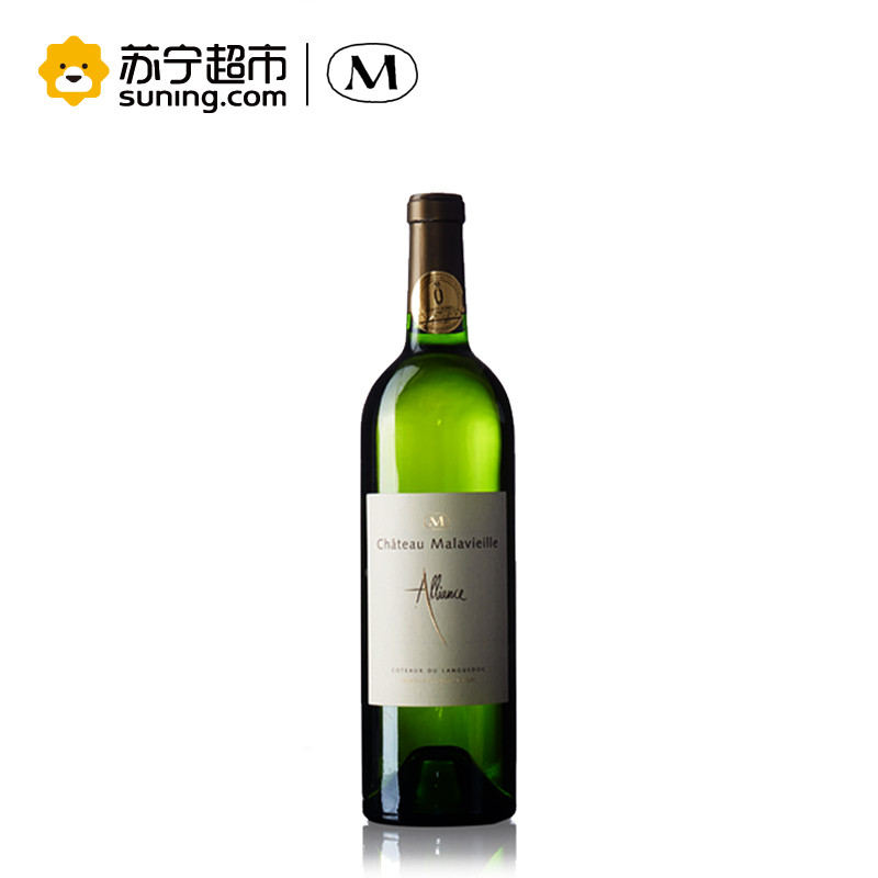 法国原瓶进口红酒朗翠玛拉薇酒庄Alliance公主干白葡萄酒750ml单支装