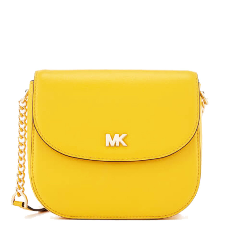 Michael Kors 迈克·科尔斯 Dome系列女士牛皮单肩包手提包斜挎包 MK女包 Sunflower向日葵色