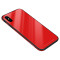 酷猫(my cool cat) 苹果Xs手机壳 iPhoneXs Max保护套硅胶软边钢化玻璃 苹果XR全包防摔后盖外壳 苹果Xs-红色