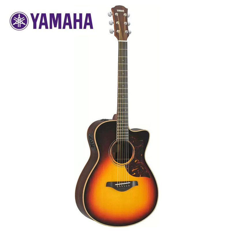 雅马哈Yamaha A1M/AC1M /A1R/AC1R 41寸单板缺角电箱民谣木吉他 AC3M-全单-日落色（电箱款）