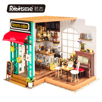 Robotime 若态 小屋模型 DG109  西蒙的时光咖啡店