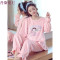 珊瑚绒睡衣女秋冬季加厚加绒保暖韩版甜美可爱法兰绒闺蜜套装冬天_9_4 M（155-160cm，90-105斤） 105小女孩粉色