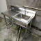 水带支架沥水池集成简易单落地式一体机阳台商用洗菜盆不锈钢