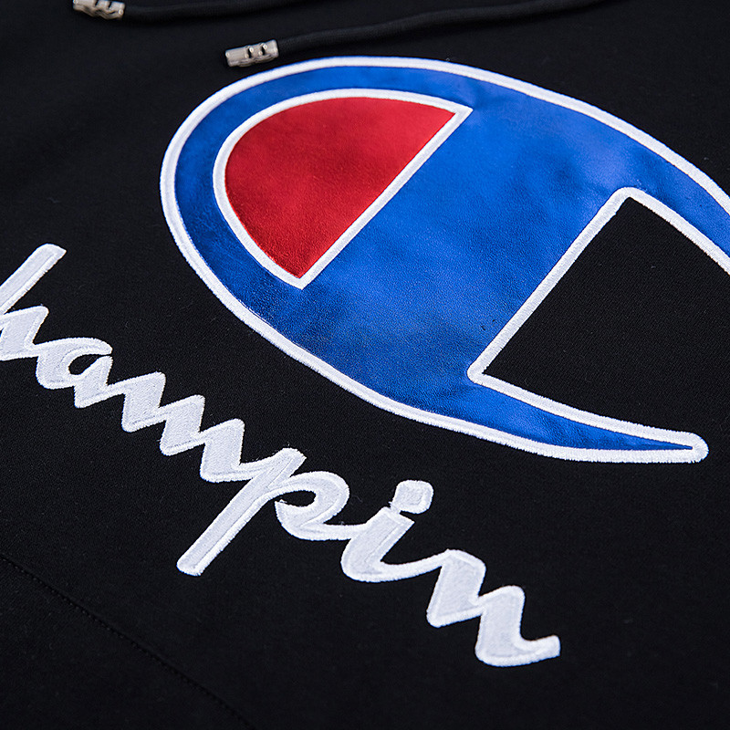 champion 冠軍 潮牌 秋季新款經典刺繡logo連帽衛衣 c3-m414-010 通用