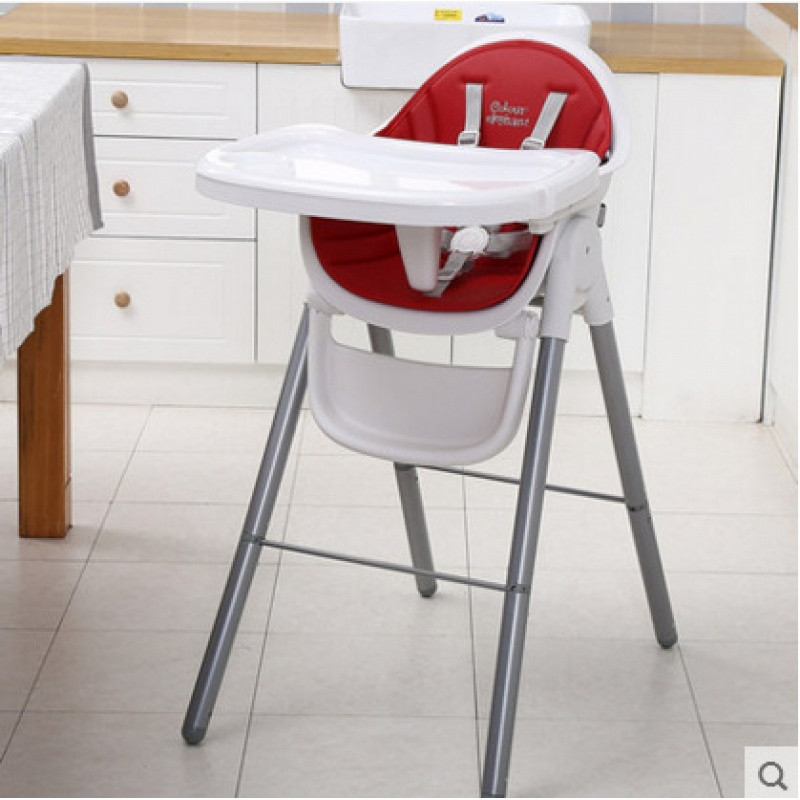 海の心家具(HAIZHIXIN)婴儿吃饭餐椅儿童餐椅婴儿餐椅婴儿椅子餐桌椅宝宝餐椅吃饭座椅_2 高脚标准款红色