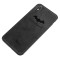 苹果Xs手机壳 布纹硅胶软壳 Xs蝙蝠黑色